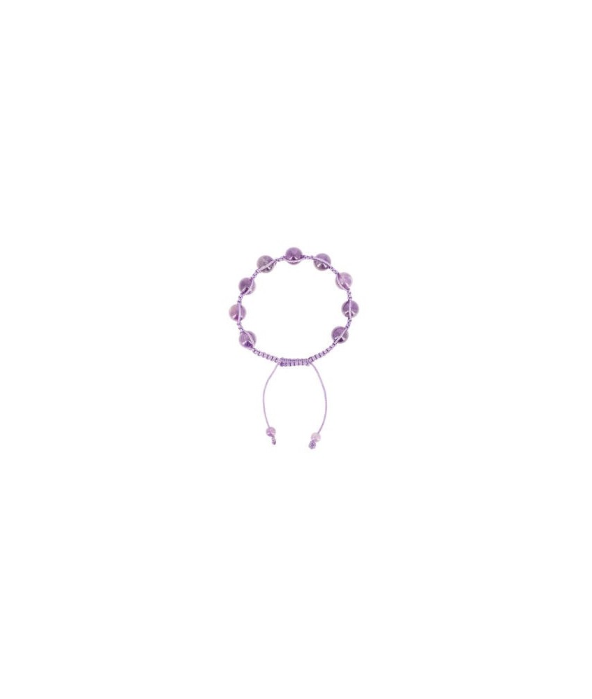 TZ.PULSERA SHAMBALA AMATISTA