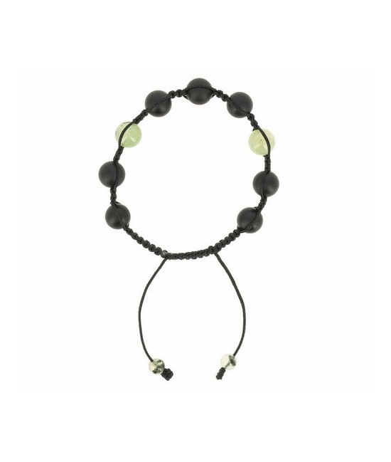 TZ.PULSERA SHAMBALA ONIX NEGRO PREHMITA