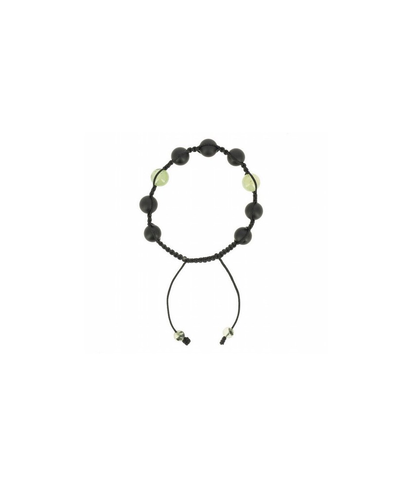 TZ.PULSERA SHAMBALA ONIX NEGRO PREHMITA