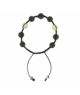 TZ.PULSERA SHAMBALA ONIX NEGRO PREHMITA