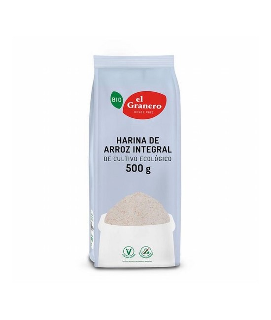 HARINA DE ARROZ INTEGRAL BIO, 500 g
Ref. 014883

Ingredientes: harina de arroz integral*. Puede contener trazas de gluten, s
