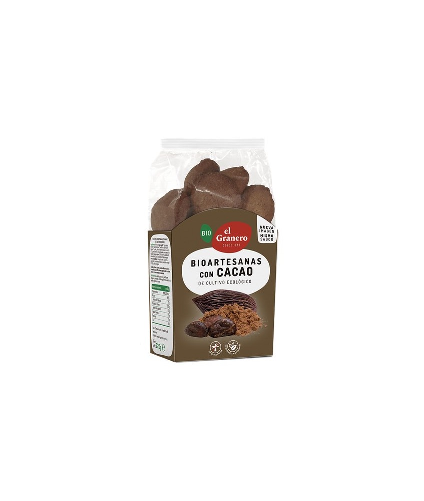 EG.GALLETA ARTESANA CACAO BIO 220 GR.