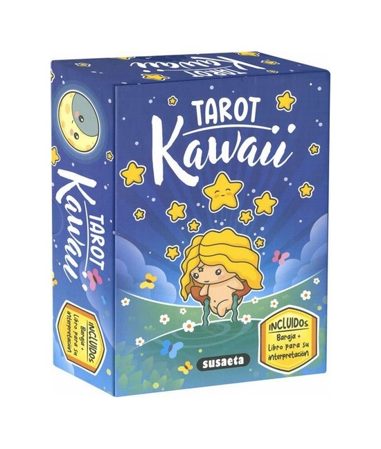 Esta caja contiene un libro y una baraja de cartas del tarot para descubrir lo que representa cada uno de sus arcanos mayores, 