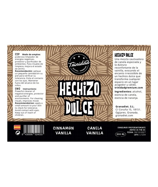 TRI.AGUA HECHIZO DULCE 200 ML.