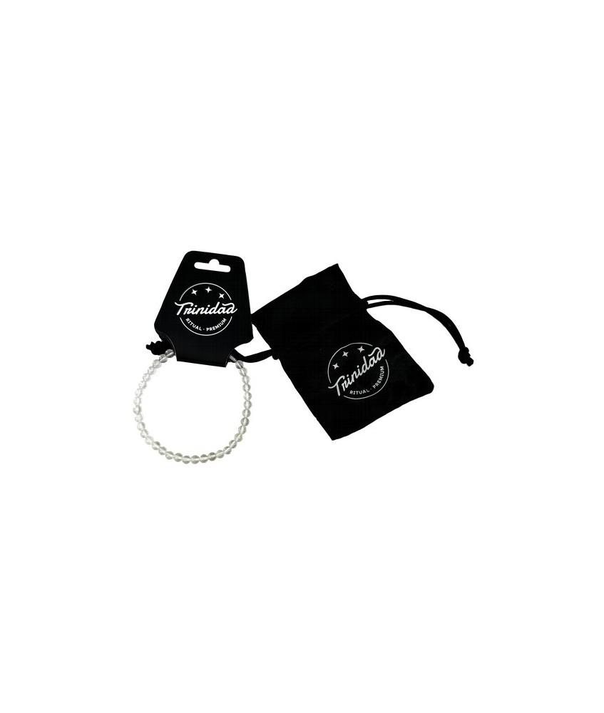 TRI.PULSERA CUARZO CRISTAL BOLA 4 MM.