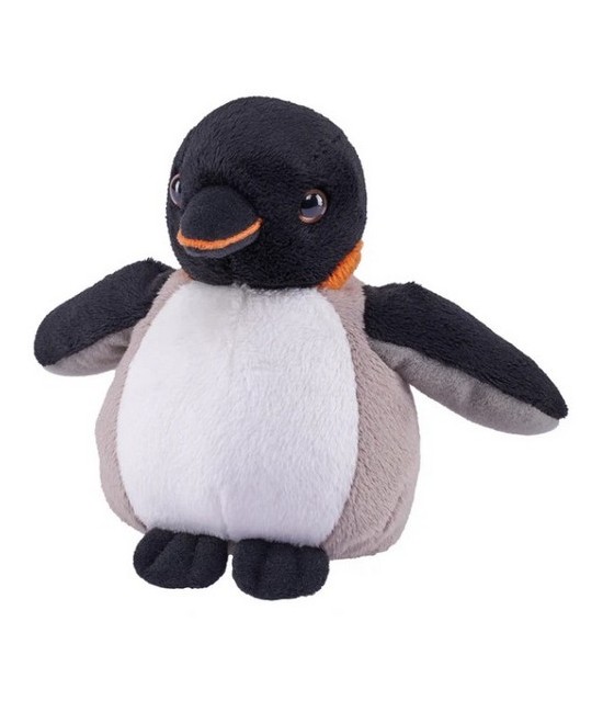 Explora el encantador mundo del pingüino emperador Pocketkins-Eco de Wild Republic. Esta maravilla de peluche ecológica muestra