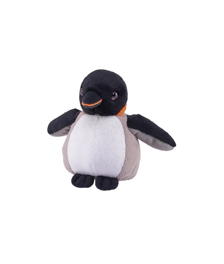 Explora el encantador mundo del pingüino emperador Pocketkins-Eco de Wild Republic. Esta maravilla de peluche ecológica muestra