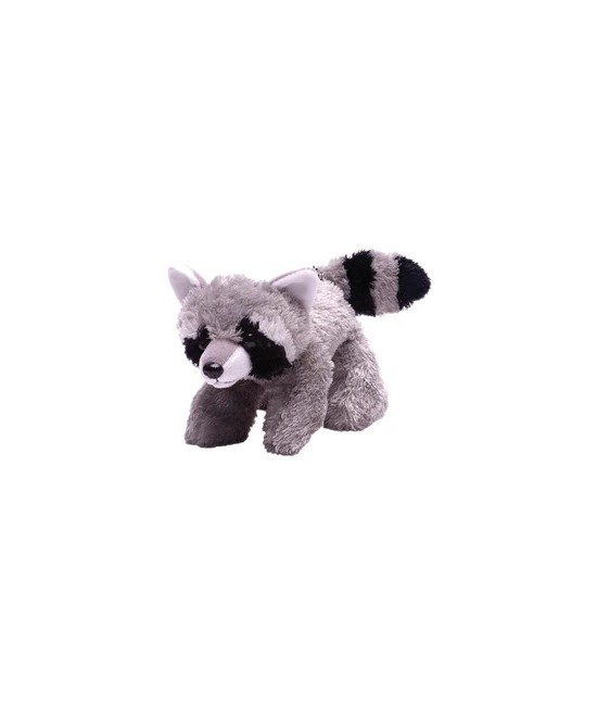 ¡Descubre un mundo de intriga forestal con el mapache Hug'ems de Wild Republic! Este juguete de peluche bellamente elaborado en