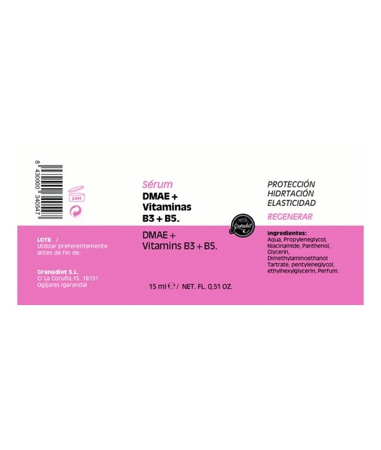 GR.SERUM REGENERAR DMAE+VITAMINAS B3+B5 15 ML.