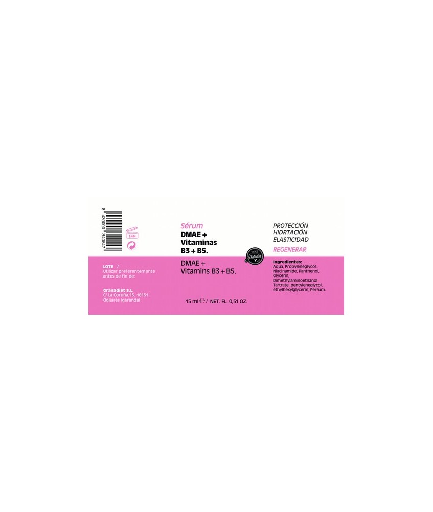 GR.SERUM REGENERAR DMAE+VITAMINAS B3+B5 15 ML.