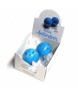 Caja con 2 Bolas Antiestrés de Howlita Azul para reposiciones del Expositor.

Las bolas antiestrés de minerales, al igual que
