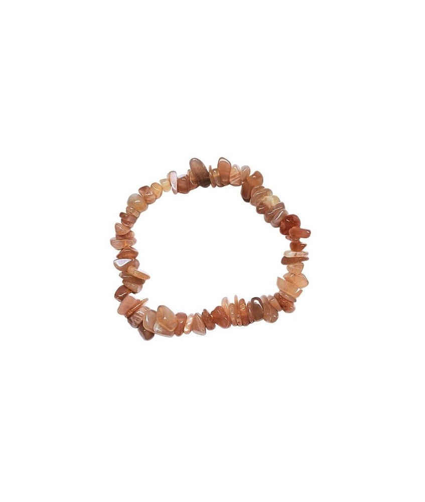 Pulsera en piedra chip pulida de Piedra Sol.