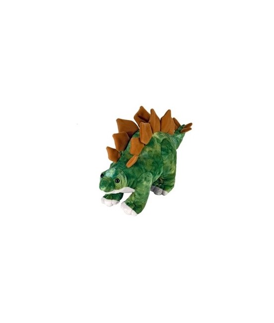 ¡Viaja a la era jurásica con el Mini Stegosaurus de Dinosauria de Wild Republic! Este pequeño peluche, inspirado en uno de los 