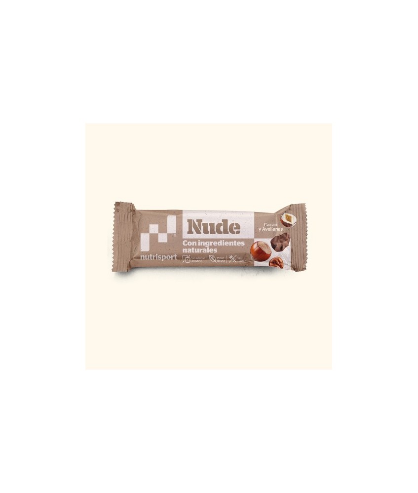 Llega un nuevo producto a nutrisport: la Nude Bar, hecha con base de dátil e ingredientes naturales, sin azúcares añadidos, com