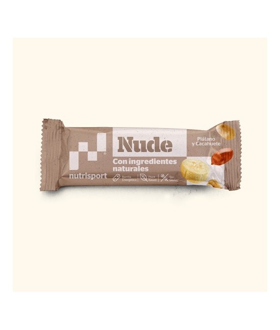 Llega un nuevo producto a nutrisport: la Nude Bar, hecha con base de dátil e ingredientes naturales, sin azúcares añadidos, com