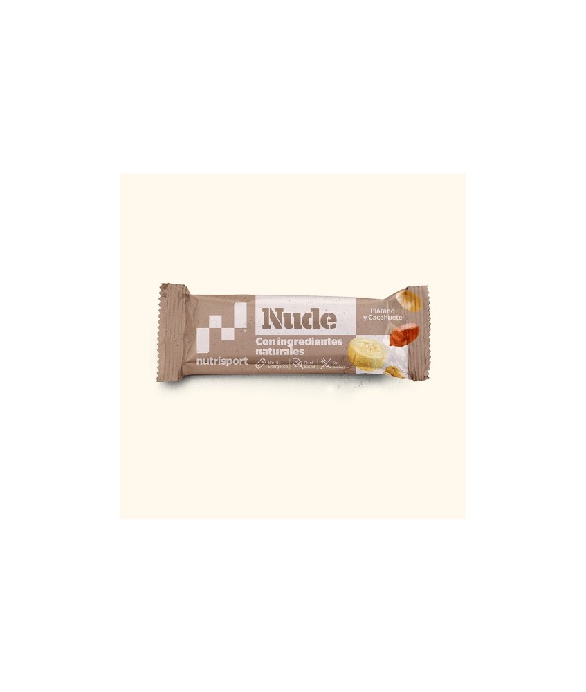 Llega un nuevo producto a nutrisport: la Nude Bar, hecha con base de dátil e ingredientes naturales, sin azúcares añadidos, com