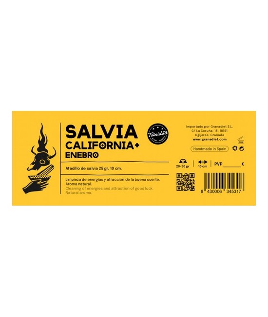 TRI.SALVIA CALIFORNIA ENEBRO 25 GR. 10 CM