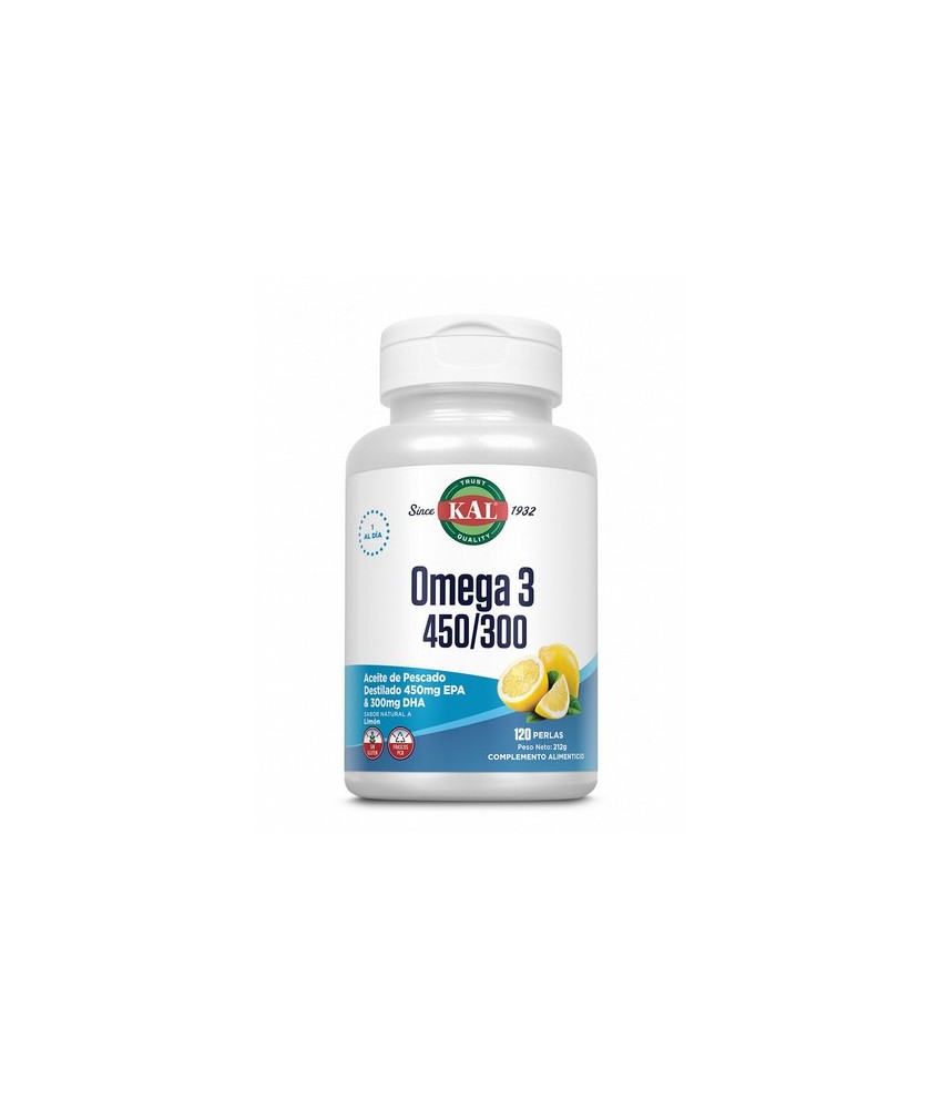 ¿Qué es Omega 3 450 EPA / 300 DHA?
Es un complemento alimenticio que aporta ácidos grasos esenciales que son fundamentales par