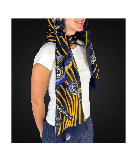 TRI.PASHMINA MARIPOSA 180X60 CM.