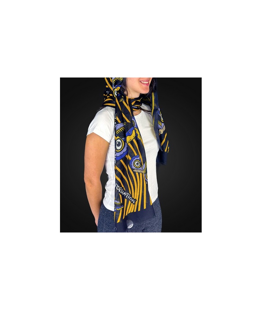 TRI.PASHMINA MARIPOSA 180X60 CM.
