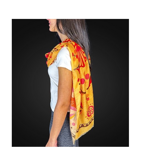 TRI.PASHMINA MIEL 180X60 CM.
