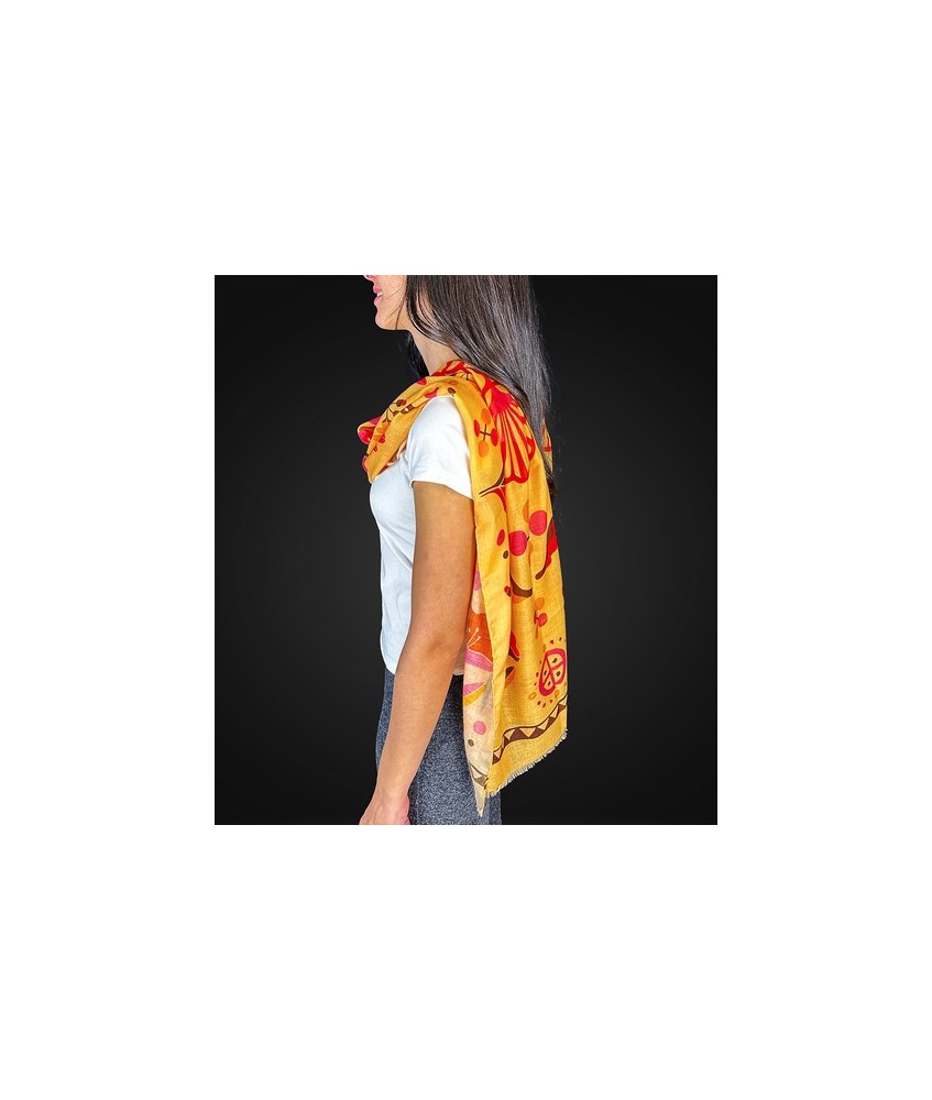TRI.PASHMINA MIEL 180X60 CM.