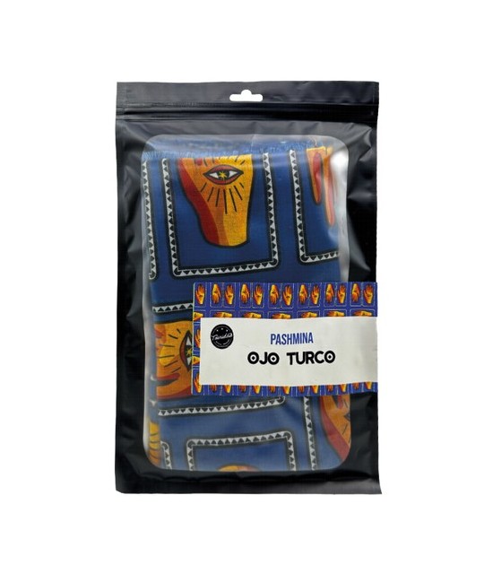 TRI.PASHMINA OJO TURCO 180X60 CM.