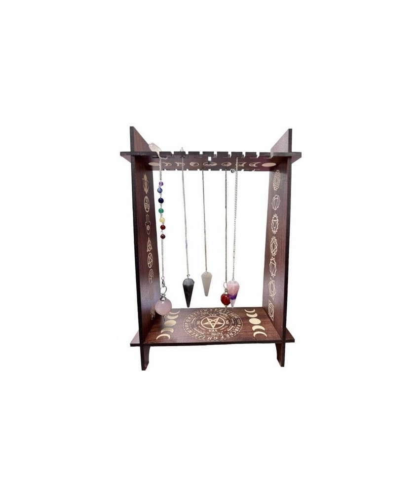 capacidad 19 péndulos
Tamaño aproximado del tablero: 21 cm.

Altura aproximada: 30cm

peso: 250grs