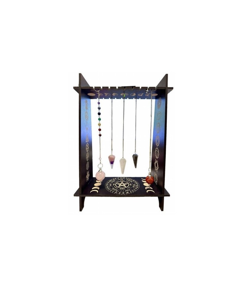 capacidad 19 péndulos
Tamaño aproximado del tablero: 21 cm.

Altura aproximada: 30cm

peso: 250grs
