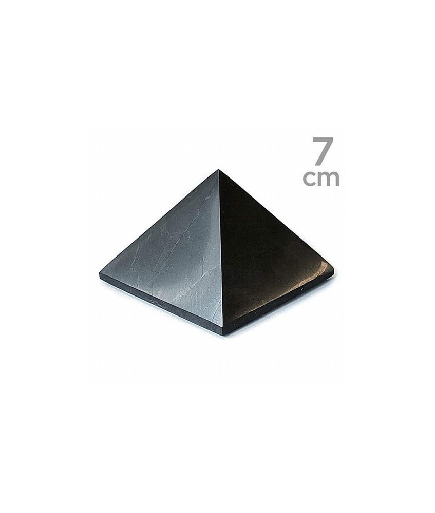 Pirámide Shungita 7 cm.

La Shungita es un carbón de alta rareza,de origen Precàmbrico.Se encuentra en estratos y vetas. Es u