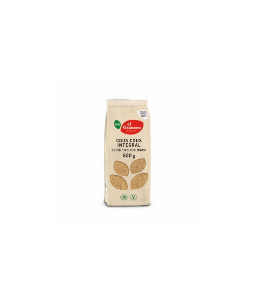 COUS COUS INTEGRAL BIO, 500 g
Ref. 011836

Ingredientes: harina de trigo integral*. Contiene gluten. Puede contener trazas d