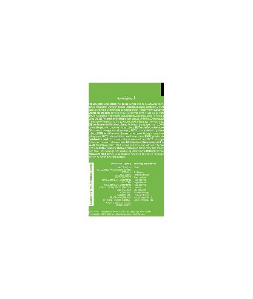 WE.GEL DUCHA CREMOSO CITRONELA REFRESH 400 ML.