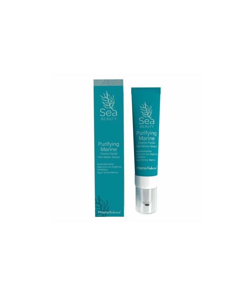 Purifying Marine, 50 ml. es la crema facial piel mixta-grasa de la línea Sea Beauty de Prisma Natural.

 

Purifying Marine