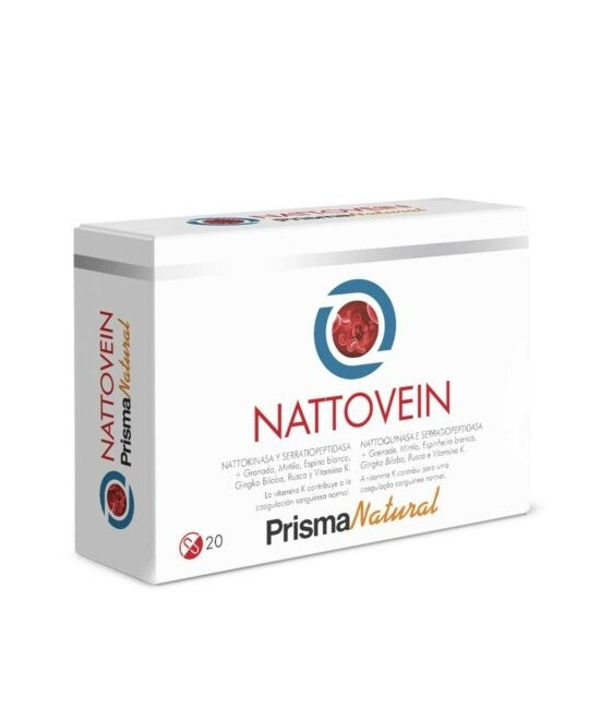 Nattovein, 20 cápsulas es un complemento alimenticio de Prisma Natural.

 

Nattovein de Prisma Natural es el aliado perfec