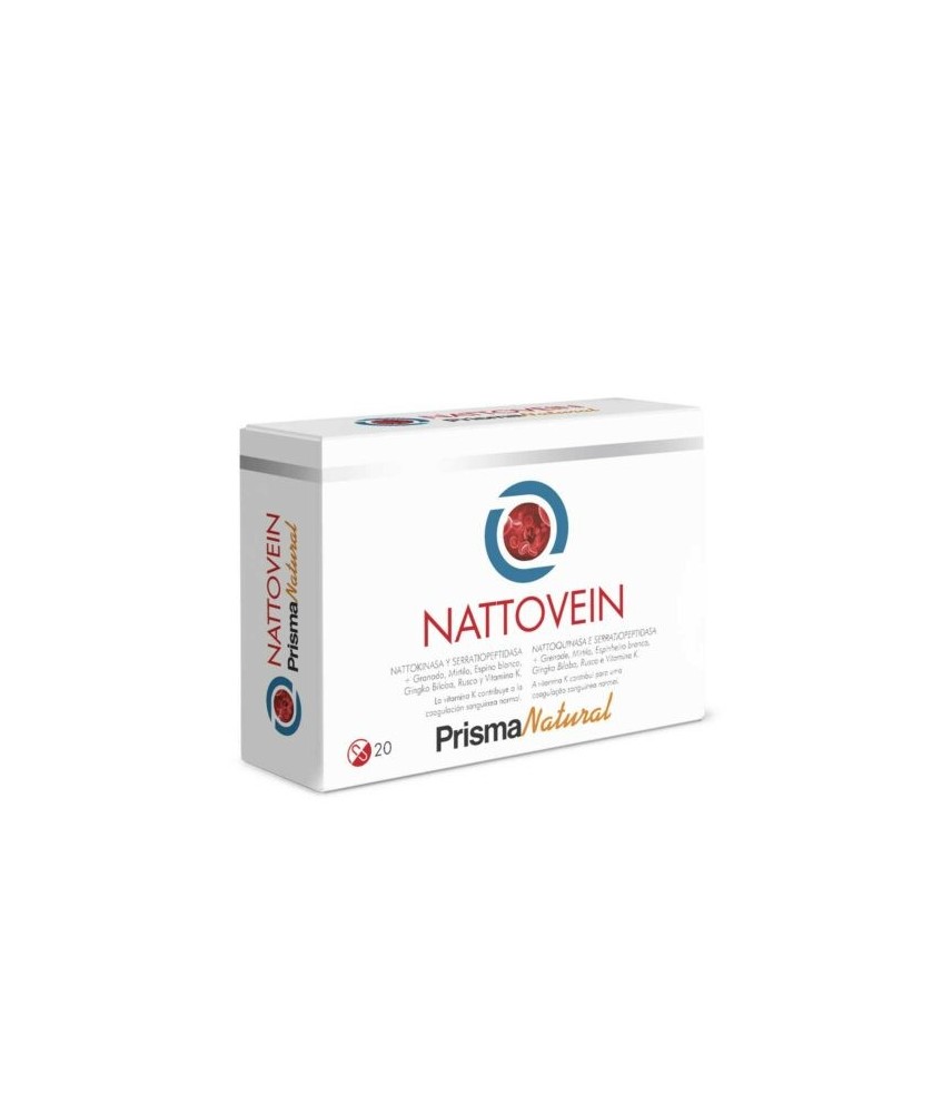 Nattovein, 20 cápsulas es un complemento alimenticio de Prisma Natural.

 

Nattovein de Prisma Natural es el aliado perfec