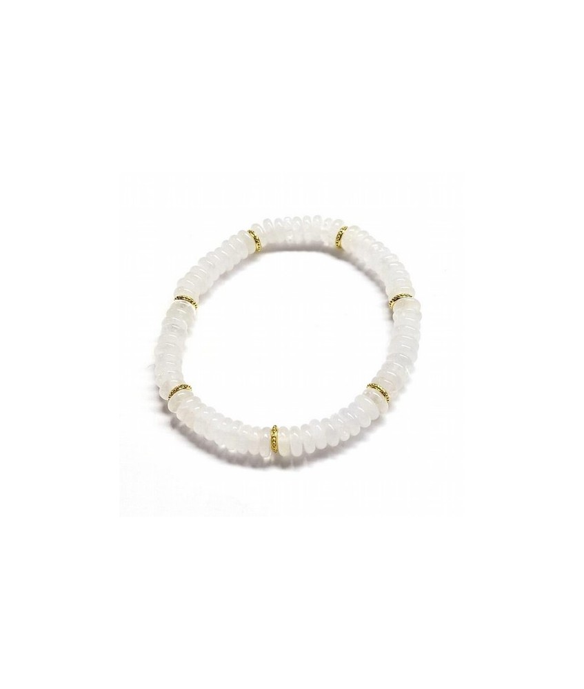 Pulsera de Cristal de Roca en aros de 6mm aprox.

En goma elástica.

Peso: 40 gramos aprox.