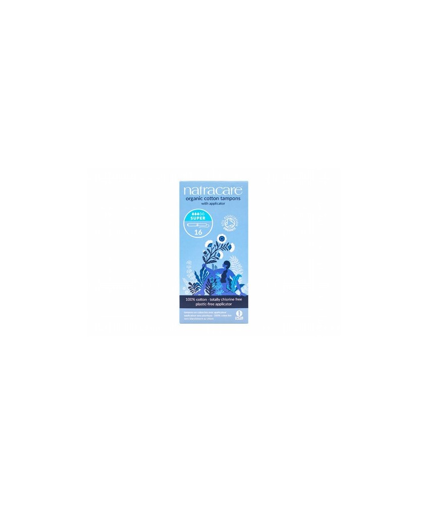 Información del Producto
Ingredientes: Algodón 100 % orgánico certificado

Empaque: Aplicador de cartón y papel, cartón

