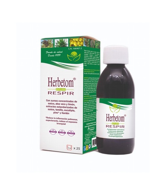 Herbetom Respir es tu aliado natural para respirar con facilidad y cuidar tus pulmones.

Este jarabe combina el poder de extr