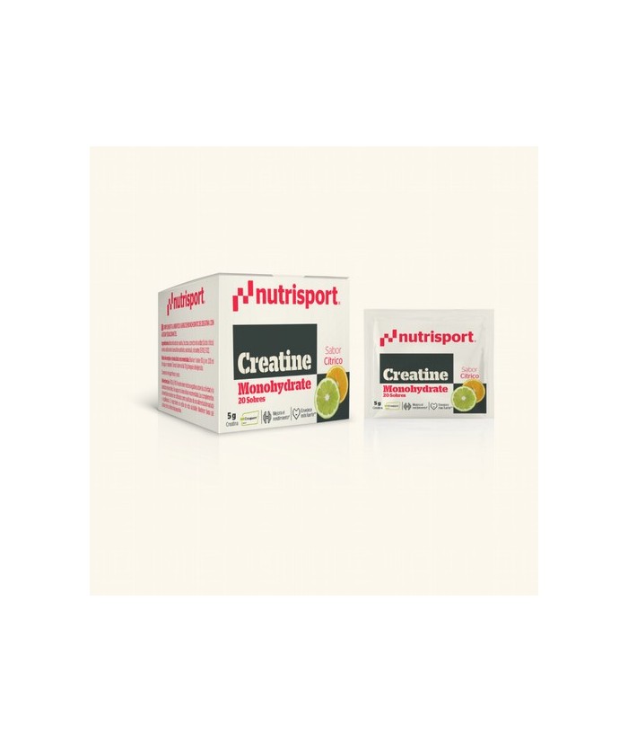 Sobres monodosis de creatina con el sello Creapure® y con sabor cítrico. Hemos cambiado los edulcorantes para adaptarlos a los 
