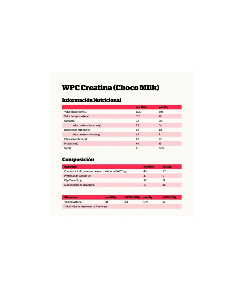 NS.CREATINA CREAPURE PROTEIN CHOCOMILK 500 GR.