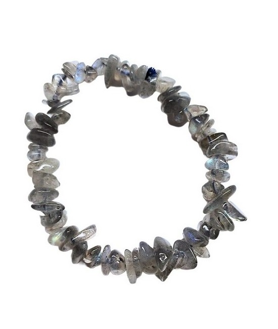 Pulsera de Labradorita en piedras chip.

Elástica.
