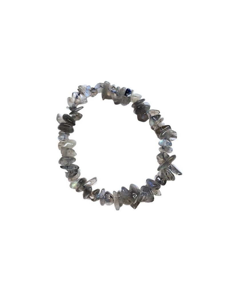 Pulsera de Labradorita en piedras chip.

Elástica.