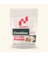 Producto que combina Creatina monohidrato (con la garantía del sello Creapure®) con concentrado de proteína de suero de leche y