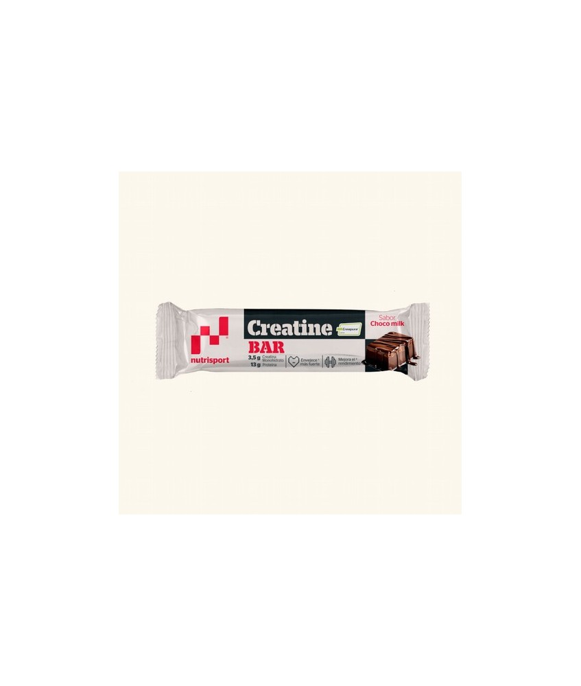 Las nuevas Creatine Bar de Nutrisport tienen 3,5 gramos de Creatina monohidrato con el sello Creapure® y 13 gramos de proteína.