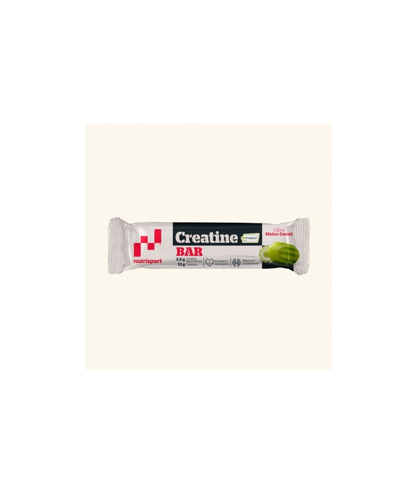 Las nuevas Creatine Bar de Nutrisport tienen 3,5 gramos de Creatina monohidrato con el sello Creapure® y 13 gramos de proteína.