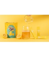 6 Sobres de Té de Kombucha en Polvo KOMGO, Sabor Limón Coreano. Bebida Instantánea con Probióticos y Antioxidantes. Solo 15 Kca