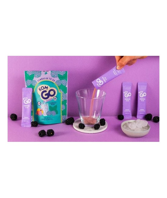 KG.KOMGO KOMBUCHA FRAMBUESA NEGRA POLVO 6 SOBRES