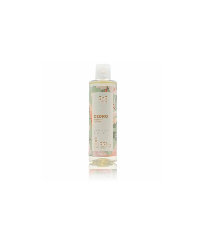 El Aroma Lampara Catalitica SYS de Cedro destaca por sus notas amaderadas y florales con toques de ambar y vainilla. Un aroma q