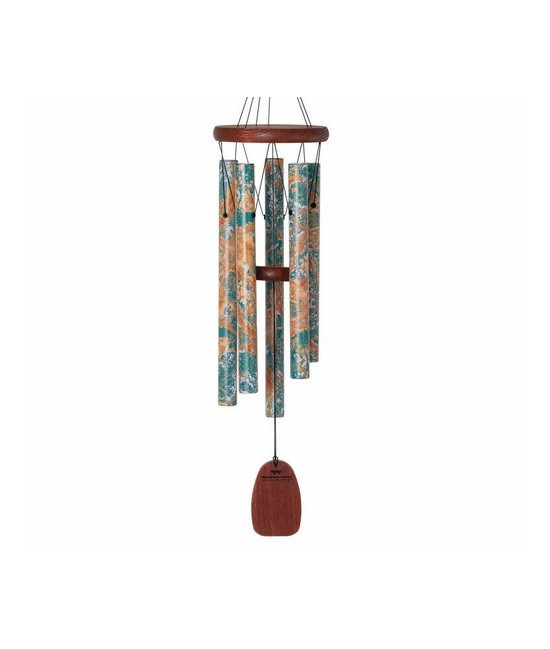 Simbolismo de esta campana Woodstock
Afinada en una antigua escala pentatónica, esta magnífica campana decorativa evoca la ele