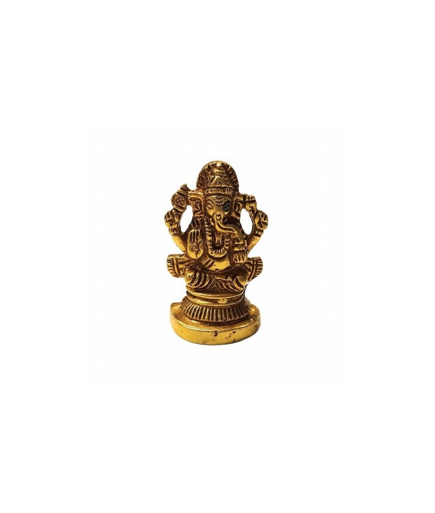 Ganesha en bronce.

Medidas: 5 cm aprox.

Peso: 70 gramos aprox.